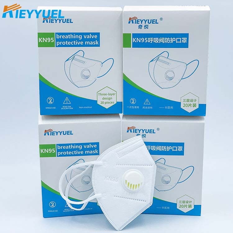 KN95 Kufema Valve Inodzivirira Mask
